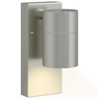 Buiten Wandlamp Zilver 6,5 x 10,5 x 16 cm RVS en Glas 9