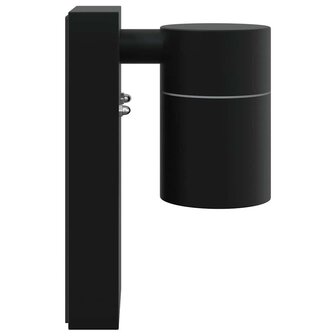 Buiten Wandlamp Zwart 6,5 x 10,5 x 16 cm RVS en Glas 5