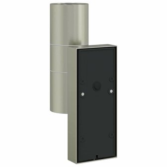 Buiten Wandlamp 2 pcs Zilver 7 x 10 x 22 cm RVS en Glas 7