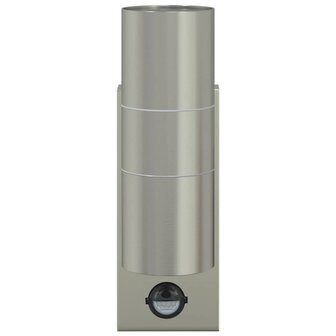Buiten Wandlamp Zilver 7 x 10 x 22 cm RVS en Glas 4