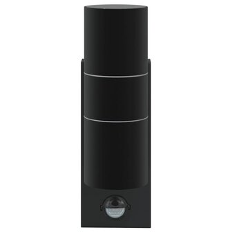 Buiten Wandlamp Zwart 7 x 10 x 22 cm RVS en Glas 4