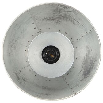 Vloerlamp E27 massief mangohout zilverkleurig 9