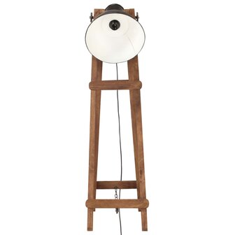 Vloerlamp E27 massief mangohout zwart 3