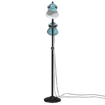 Vloerlamp 25 W E27 25x25x90/140 cm verweerd blauw 3