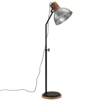 Vloerlamp 25 W E27 30x30x100-150 cm vintage zilverkleurig 2