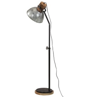 Vloerlamp 25 W E27 30x30x100-150 cm vintage zilverkleurig 5