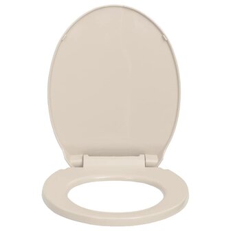 Toiletbril soft-close ovaal abrikooskleurig 4