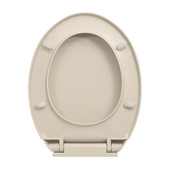 Toiletbril soft-close ovaal abrikooskleurig 6