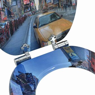 Zachte sluit toiletbril Multikleur 44 x 38 cm MDF-plaat 5