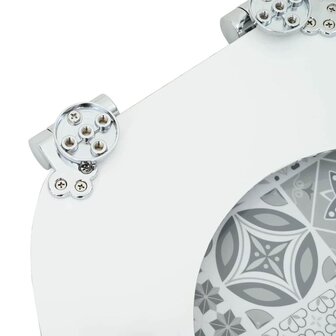 Zachte sluit toiletbril Blauw en Wit Porselein 44 x 38 cm 6