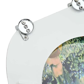 Zachte sluit toiletbril Diep Zee Blauw 44 x 38 cm MDF-plaat 6