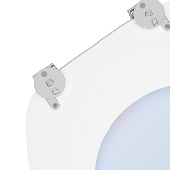 Zachte sluit toiletbril Blauw 44 x 38 cm MDF-plaat 6