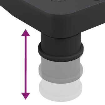 Monitorstandaard 33,5x34x10,5 cm zwart 7