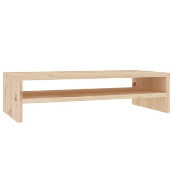Monitorstandaard 50x24x13 cm massief grenenhout 2