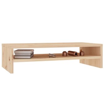 Monitorstandaard 50x24x13 cm massief grenenhout 4