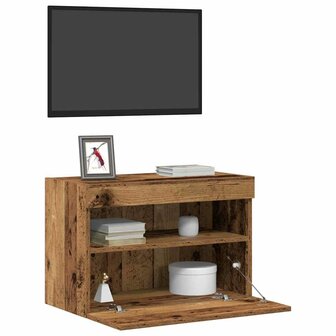 TV Wandkast Oud hout 60 x 30 x 40 cm Bewerkt hout 3
