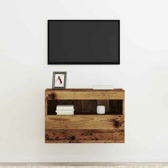 TV Wandkast Oud hout 60 x 30 x 40 cm Bewerkt hout 5