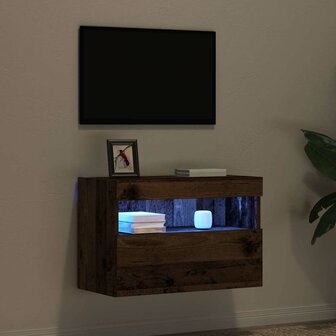 TV Wandkast Oud hout 60 x 30 x 40 cm Bewerkt hout 6