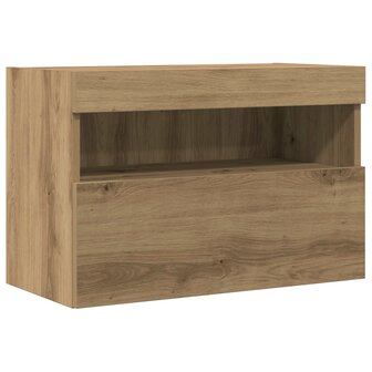 TV Wandkast artisanaal eikenkleurig 60 x 30 x 40 cm 8