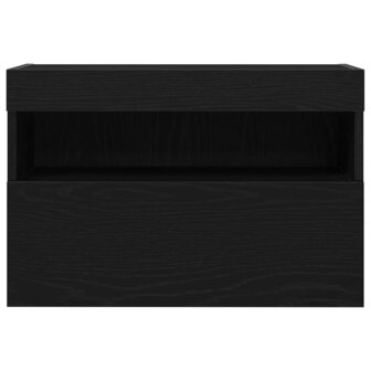 TV Wandkast Zwart eiken 60 x 30 x 40 cm Bewerkt hout 9