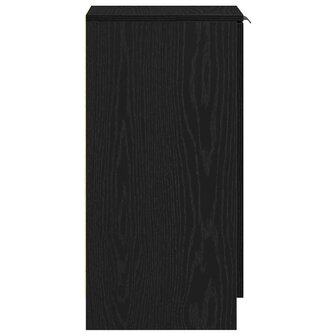 Schoenenkast Zwart Eiken 29,5 x 35 x 70 cm Bewerkt hout 8