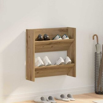 Schoenenkast Artisan Eiken 60 x 18 x 60 cm Bewerkt hout 1