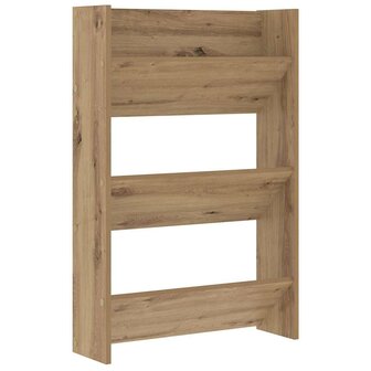 Schoenenkast Artisan Eiken 60 x 18 x 90 cm Bewerkt hout 2
