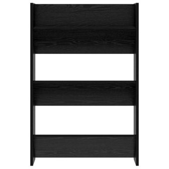 Schoenenkast met plank Zwart Eiken 60 x 18 x 90 cm Bewerkt hout 5