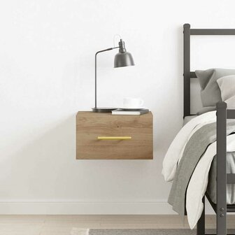 Nachtkastje Artisan Eiken 35 x 35 x 20 cm Bewerkt hout 4