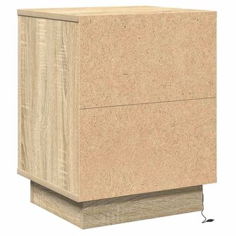 Nachtkastje Sonoma Eiken 39 x 34,5 x 50 cm Bewerkt hout 9