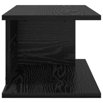 Nachtkastje Zwart Eiken 40 x 30 x 25 cm Bewerkt hout 6