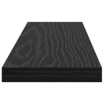 Boekenplank Bord 4 pcs Zwart 40 x 10 x 1,5 cm Bewerkt hout 6