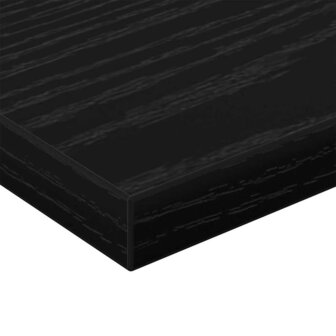 Boekenplank Bord 4 pcs Zwart 40 x 10 x 1,5 cm Bewerkt hout 8