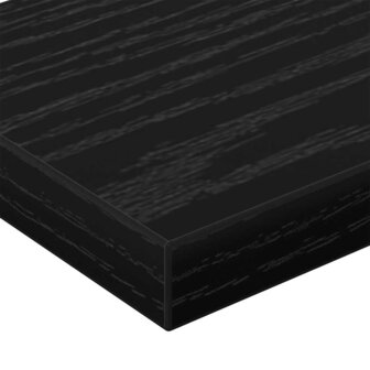 Boekenplank Bord 4 pcs Zwart 60 x 10 x 1,5 cm Bewerkt hout 8