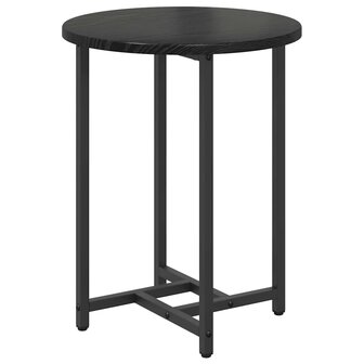 Bijzettafelset 2 pcs Zwart Eiken 6