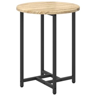 Bijzettafelset 2 pcs Sonoma Eiken en Zwart 6