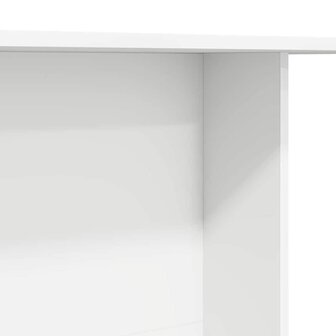 Eettafel Wit 110 x 60 x 75 cm Bewerkt hout 8