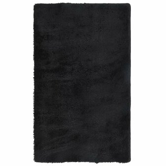 Hoogpolig vloerkleed NAVARRA 60x100 cm polyester zwart 2