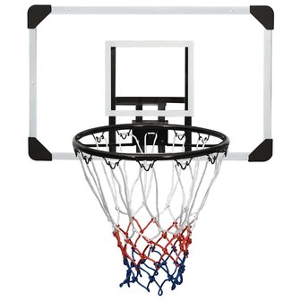 Basketbalbord 71x45x2,5 cm polycarbonaat transparant 2