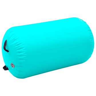 Gymnastiekrol met pomp opblaasbaar 100x60 cm PVC groen 2