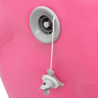 Gymnastiekrol met pomp opblaasbaar 120x75 cm PVC roze 8