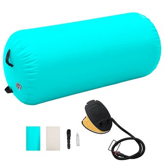 Gymnastiekrol met pomp opblaasbaar 120x90 cm PVC groen 1