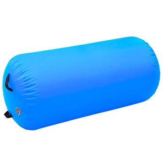 Gymnastiekrol met pomp opblaasbaar 120x90 cm PVC blauw 2