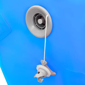 Gymnastiekrol met pomp opblaasbaar 120x90 cm PVC blauw 8