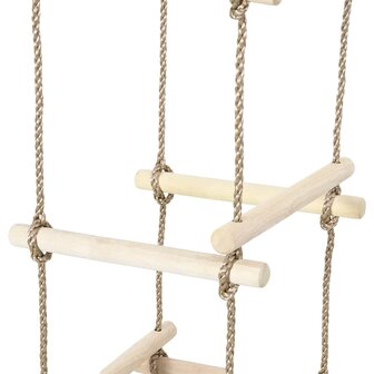 Touwladder 200 cm hout 4