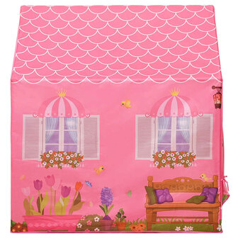 Kinderspeeltent met 250 ballen 69x94x104 cm roze 6
