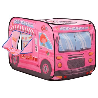 Kinderspeeltent met 250 ballen 70x112x70 cm roze 6