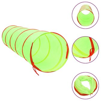 Kinderspeeltunnel met 250 ballen 175 cm polyester groen 3