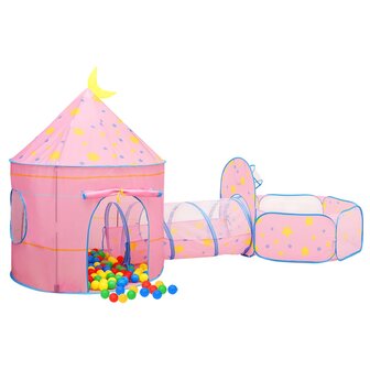 Kinderspeeltent 301x120x128 cm roze 4