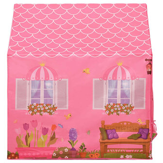 Kinderspeeltent 69x94x104 cm roze 4